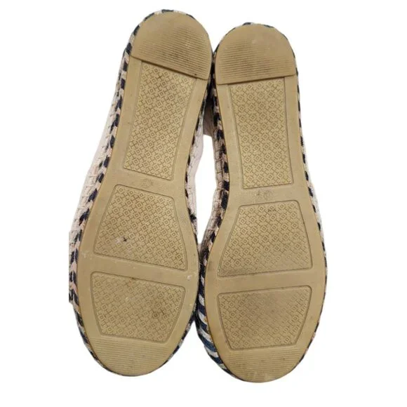 Tory Burch Cream and Black Espadrille Flats - Picture 10 of 11